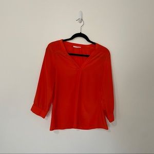 41 Hawthorn Red/Orange Blouse-MOVING SALE